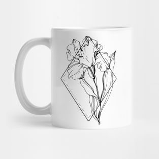 February Birth Flower Iris Mug